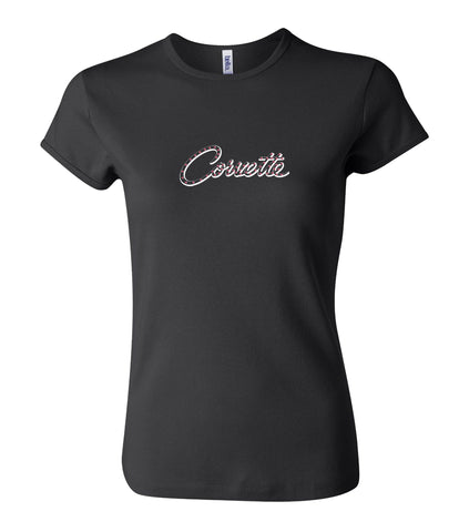 Ladies Corvette Script T-Shirt
