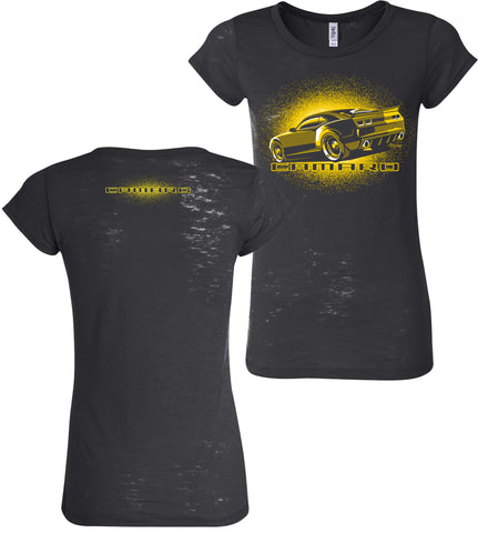 Ladies 2010 Camaro Burnout T-Shirt