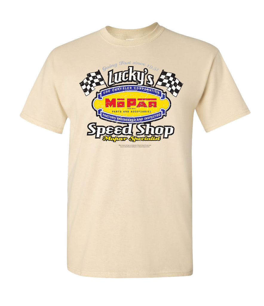 Mopar – Vintage Muscle – Lucky’s Speed Shop - Car Shirts Guy 