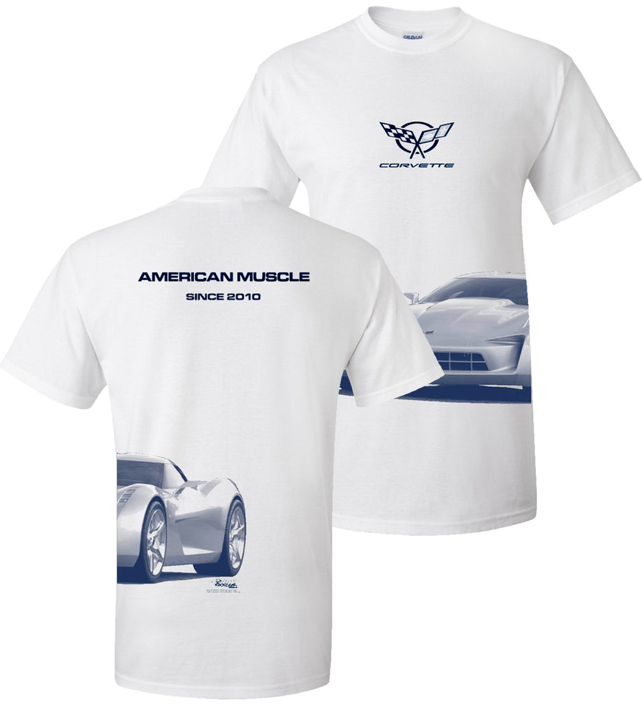 2010 Corvette Stingray American Legend - Car Shirts Guy 